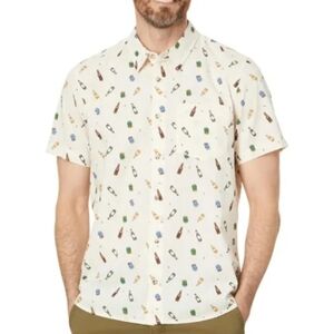 Men's Toad & CO XL Short Sleeve Shirt Beer